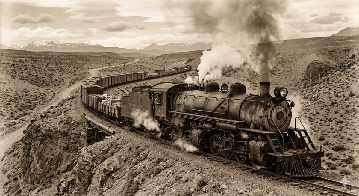 Llegada del tren a Bariloche